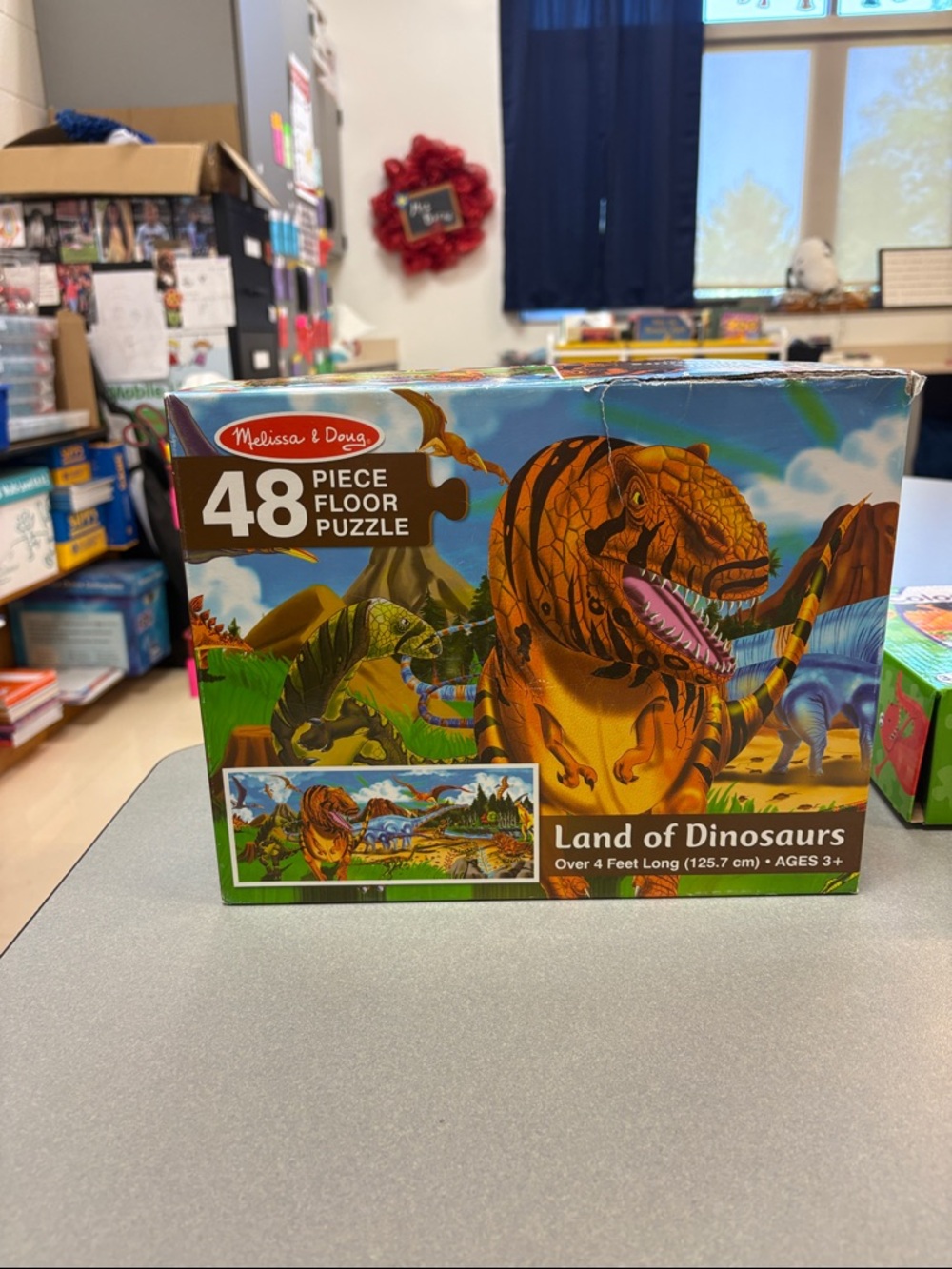 Melissa & Doug Land of Dinosaurs Puzzle - Orange, Green, Blue